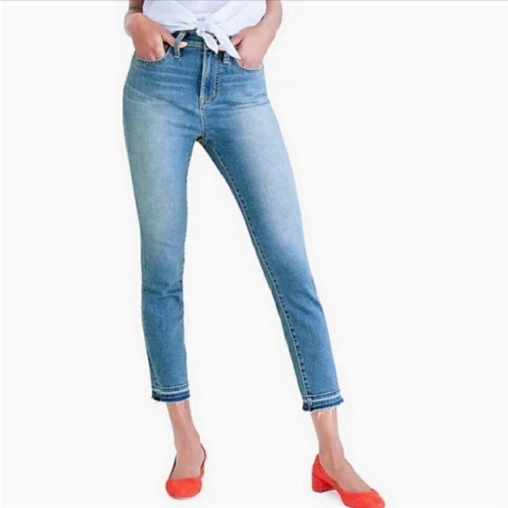 J Crew Highest Rise Released Hem Skinny Jeans 35‎
